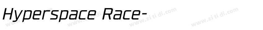 Hyperspace Race字体转换